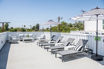Rooftop with lounge chairs
